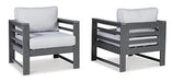 Amora Outdoor Lounge Chair with Cushion (Set of 2) - FAMSA Furniture (TX)