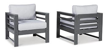 Amora Outdoor Lounge Chair with Cushion (Set of 2) - FAMSA Furniture (TX)