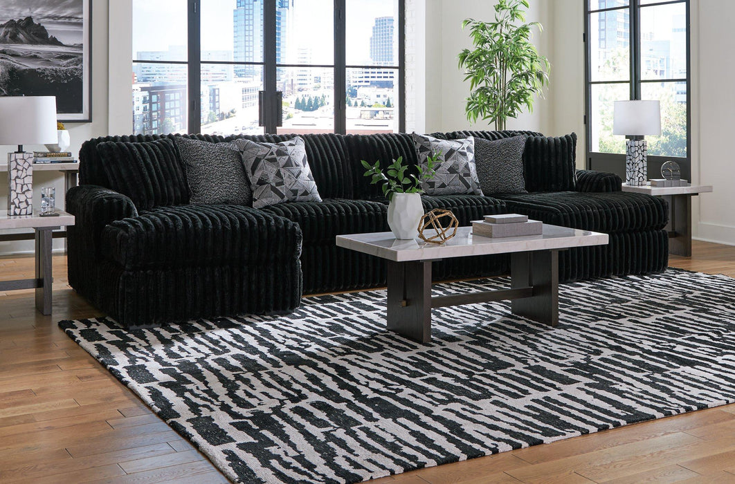 Midnight-Madness Sectional with Chaise - FAMSA Furniture (TX)
