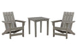 Visola Outdoor Adirondack Chair Set with End Table - FAMSA Furniture (TX)