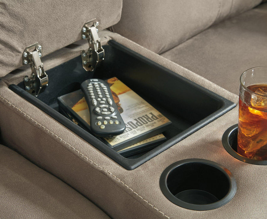 Cavalcade Power Reclining Loveseat with Console - FAMSA Furniture (TX)