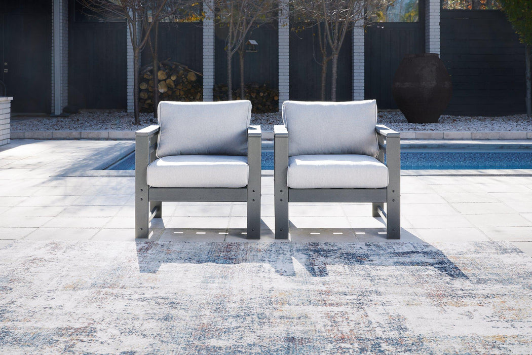 Amora Outdoor Lounge Chair with Cushion (Set of 2) - FAMSA Furniture (TX)