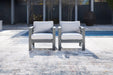 Amora Outdoor Lounge Chair with Cushion (Set of 2) - FAMSA Furniture (TX)