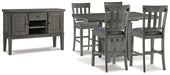 Hallanden Counter Height Dining Room Set - FAMSA Furniture (TX)