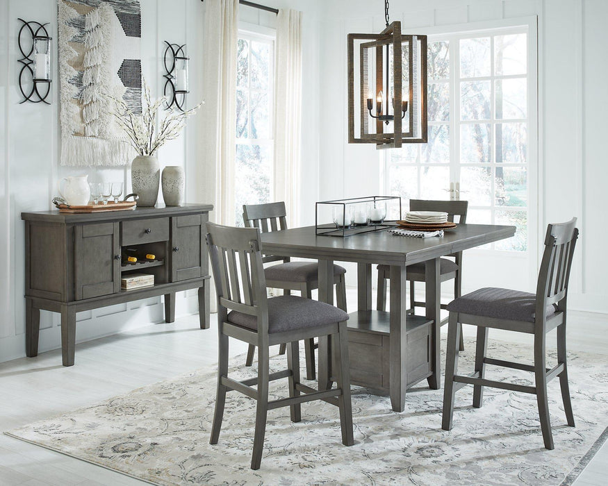Hallanden Counter Height Dining Room Set - FAMSA Furniture (TX)