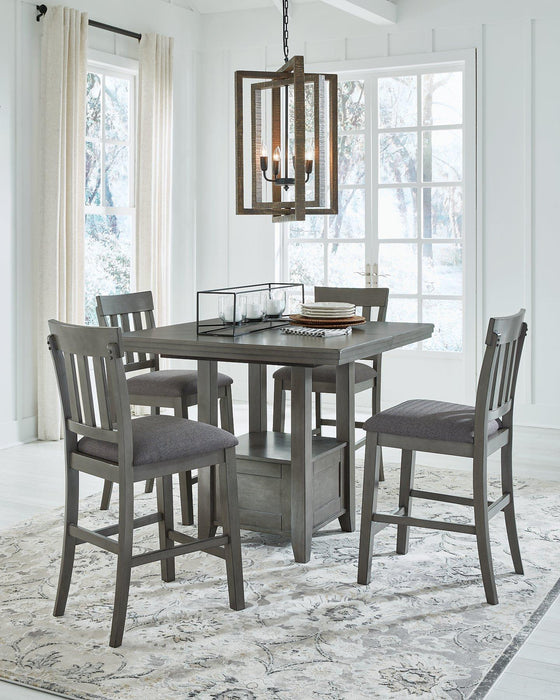 Hallanden Counter Height Dining Room Set - FAMSA Furniture (TX)