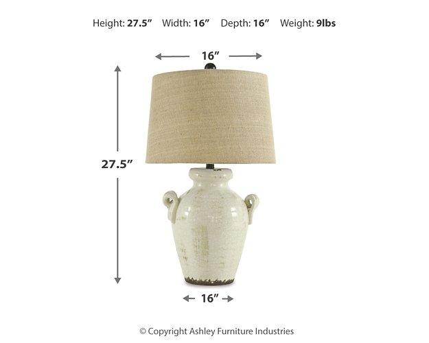 Emelda Table Lamp - FAMSA Furniture (TX)