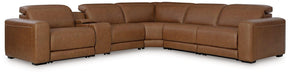 Magic Man Power Reclining Sectional with Console - FAMSA Furniture (TX)