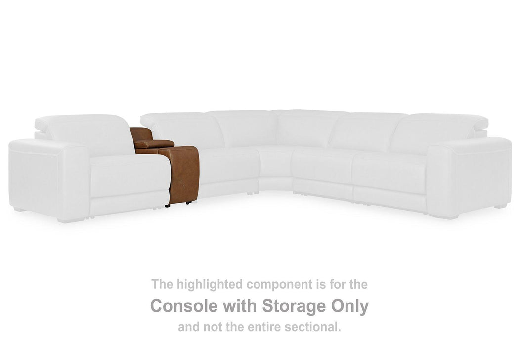 Magic Man Power Reclining Sectional with Console - FAMSA Furniture (TX)