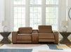 Magic Man Power Reclining Sectional Loveseat with Console - FAMSA Furniture (TX)