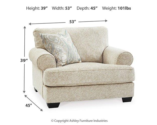 Monaghan Oversized Chair and Ottoman - FAMSA Furniture (TX)