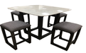 Razo Counter Height Table w/Natrual Marble Top - Image 3