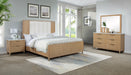Kira 6pc Queen Bedroom Set - Cerused Natural - FAMSA Furniture (TX)
