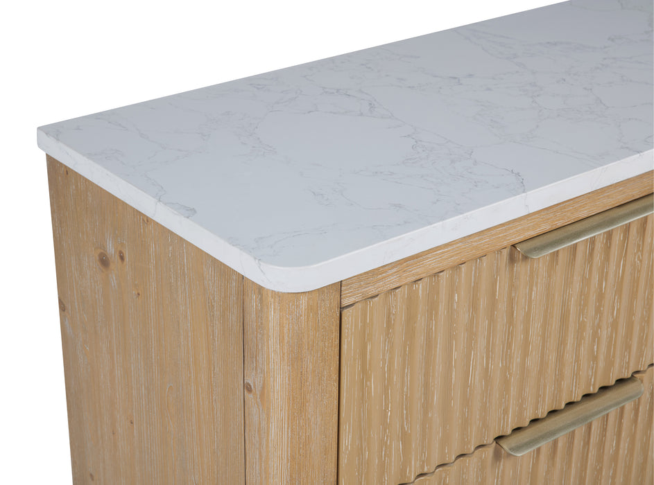 Kira 6pc Queen Bedroom Set - Cerused Natural - FAMSA Furniture (TX)