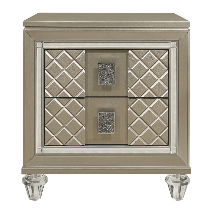Loudon 4pc Set (TB+NS+DR+MR) in Gold/Silver/Champagne - B1515T-1*4 - FAMSA Furniture (TX)