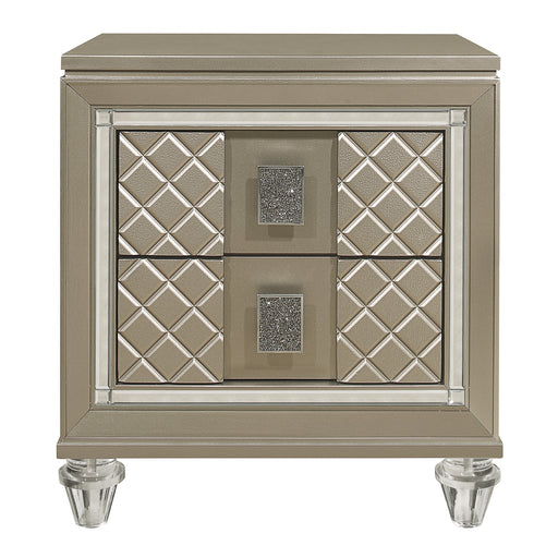 Loudon Nightstand in Gold/Silver/Champagne - B1515-4 - FAMSA Furniture (TX)