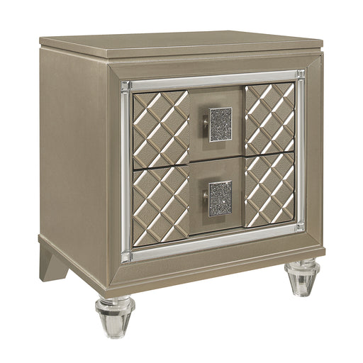Loudon Nightstand in Gold/Silver/Champagne - B1515-4 - FAMSA Furniture (TX)