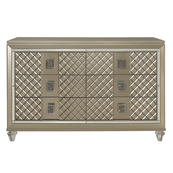 Loudon Dresser in Gold/Silver/Champagne - B1515-5 - FAMSA Furniture (TX)