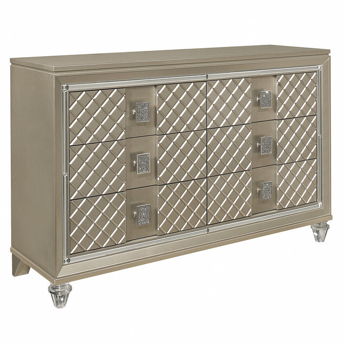 Loudon Dresser in Gold/Silver/Champagne - B1515-5 - FAMSA Furniture (TX)