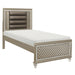 Loudon Twin Platform Bed in Gold/Silver/Champagne - B1515T-1 - FAMSA Furniture (TX)