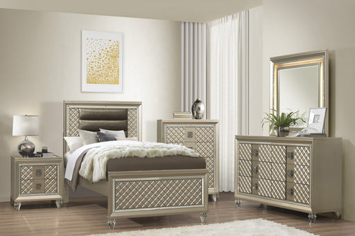 Loudon Mirror in Gold/Silver/Champagne - B1515-6 - FAMSA Furniture (TX)