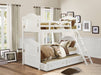 Clementine (4) Twin/Twin Bunk Bed with Twin Trundle in White - B1799-1*R - FAMSA Furniture (TX)