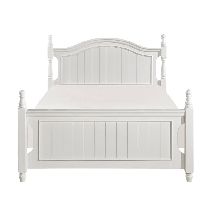 Clementine Full Platform Bed with Twin Trundle in White - B1799F-1R - FAMSA Furniture (TX)