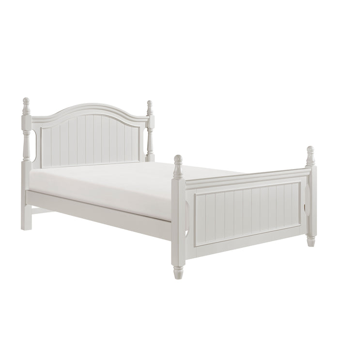 Clementine Full Platform Bed with Twin Trundle in White - B1799F-1R - FAMSA Furniture (TX)