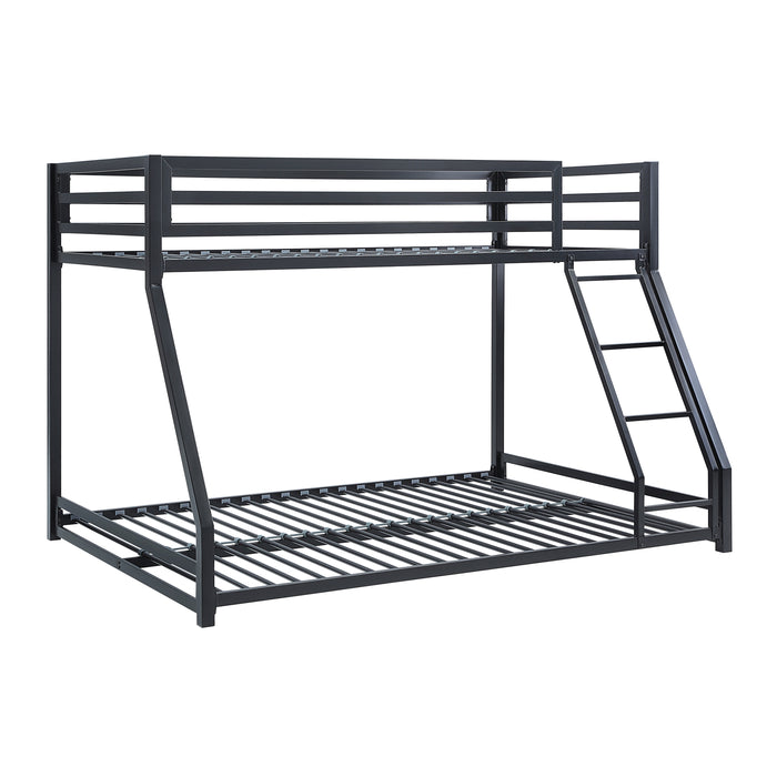 Jovie Twin/Full Bunk Bed in Black - B2010BKTF-1 - FAMSA Furniture (TX)