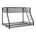 Jovie Twin/Full Bunk Bed in Black - B2010BKTF-1 - FAMSA Furniture (TX)