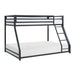 Jovie Twin/Full Bunk Bed in Black - B2010BKTF-1 - FAMSA Furniture (TX)