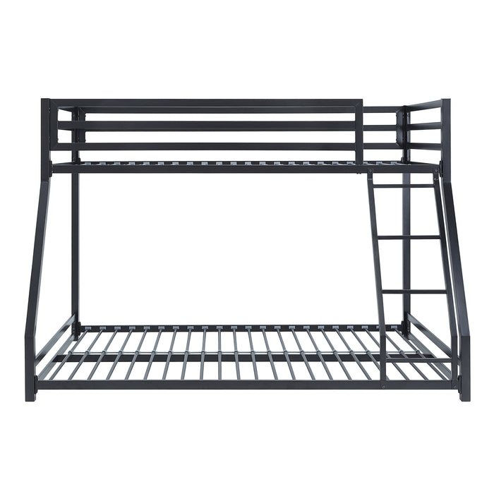 Jovie Twin/Full Bunk Bed in Black - B2010BKTF-1 - FAMSA Furniture (TX)