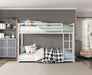 Jovie Twin/Twin Bunk Bed in White - B2010WH-1 - FAMSA Furniture (TX)