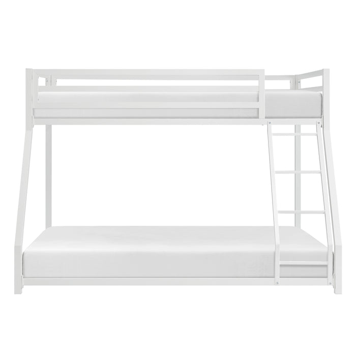 Jovie Twin/Full Bunk Bed in White - B2010WHTF-1 - FAMSA Furniture (TX)