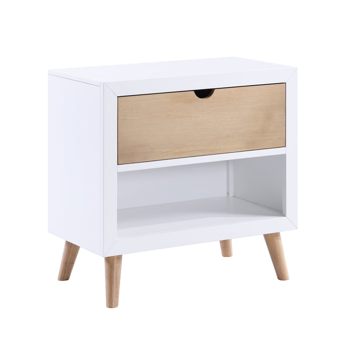 Asker Nightstand in Brown/White - B2012-4 - FAMSA Furniture (TX)