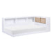 Asker (4) Twin Bookcase Corner Bed in Brown/White - B2012BCT-1BC* - FAMSA Furniture (TX)
