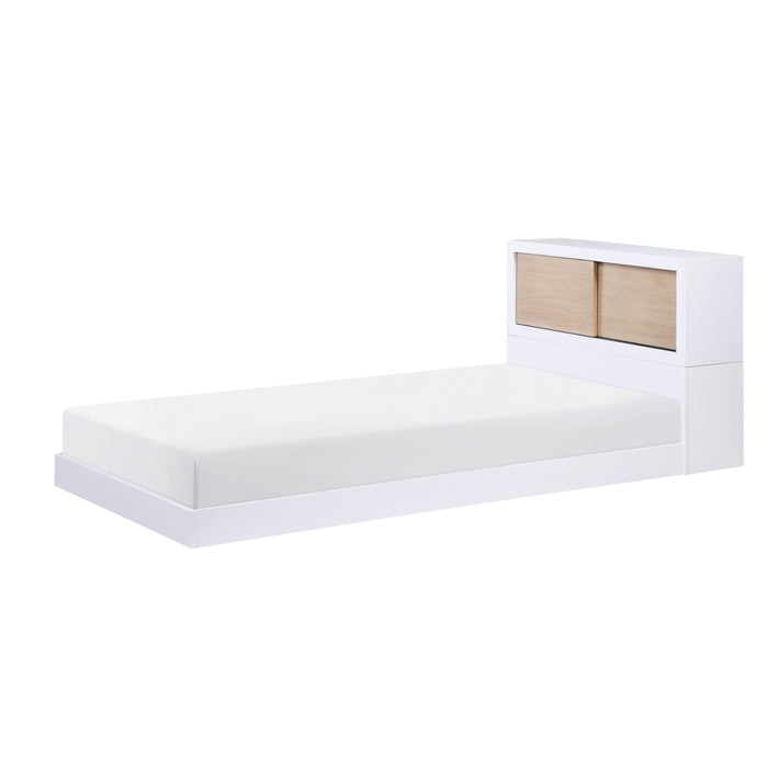 Asker (3) Twin Bookcase Bed in Brown/White - B2012BCT-1* - FAMSA Furniture (TX)