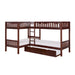 Rowe (4) Corner Bunk Bed with Twin Trundle in Cherry - B2013CNDC-1R* - FAMSA Furniture (TX)