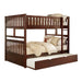Rowe (4) Full/Full Bunk Bed with Twin Trundle in Cherry - B2013FFDC-1*R - FAMSA Furniture (TX)