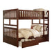 Rowe (4) Full/Full Bunk Bed with Storage Boxes in Cherry - B2013FFDC-1*T - FAMSA Furniture (TX)