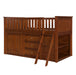 Rowe (5) Low Loft Bunk with Bookcase and Dresser in Natural/Pine - B2013LLDC-1*BCDR - FAMSA Furniture (TX)