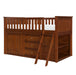 Rowe (5) Low Loft Bunk with Bookcase and Dresser in Natural/Pine - B2013LLDC-1*BCDR - FAMSA Furniture (TX)