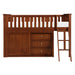 Rowe (4) Low Loft Bunk with Dresser in Natural/Pine - B2013LLDC-1*DR - FAMSA Furniture (TX)