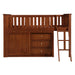 Rowe (4) Low Loft Bunk with Dresser in Natural/Pine - B2013LLDC-1*DR - FAMSA Furniture (TX)