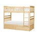 Bartly (4) Twin/Twin Bunk Bed with Storage Boxes in Natural - B2043-1*T - FAMSA Furniture (TX)