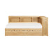 Bartly (4) Twin Bookcase Corner Bed with Storage Boxes in Natural - B2043BC-1BCT* - FAMSA Furniture (TX)