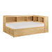 Bartly (4) Twin Bookcase Corner Bed with Storage Boxes in Natural - B2043BC-1BCT* - FAMSA Furniture (TX)