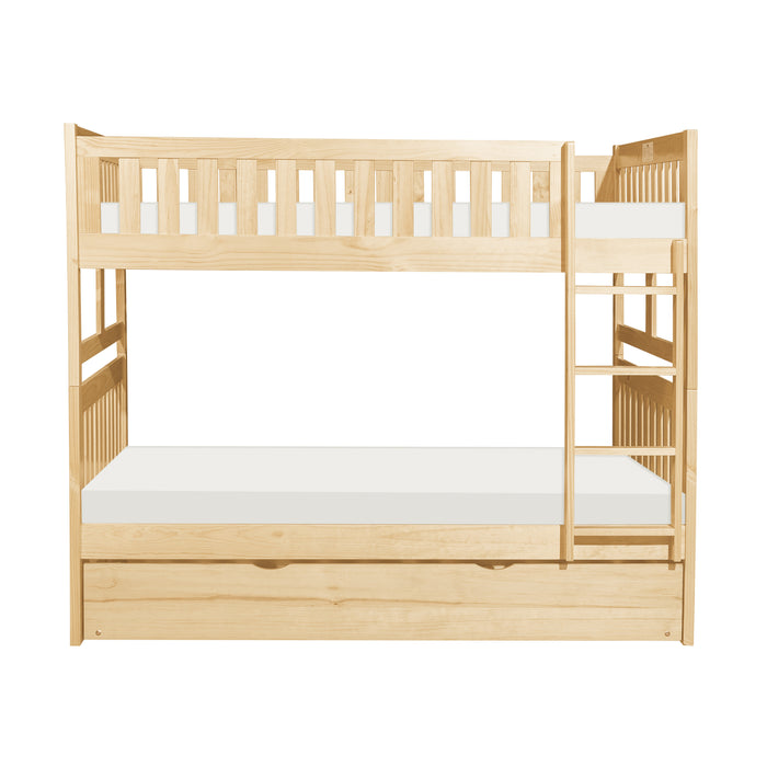 Bartly (4) Full/Full Bunk Bed with Twin Trundle in Natural - B2043FF-1*R - FAMSA Furniture (TX)