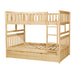Bartly (4) Full/Full Bunk Bed with Twin Trundle in Natural - B2043FF-1*R - FAMSA Furniture (TX)