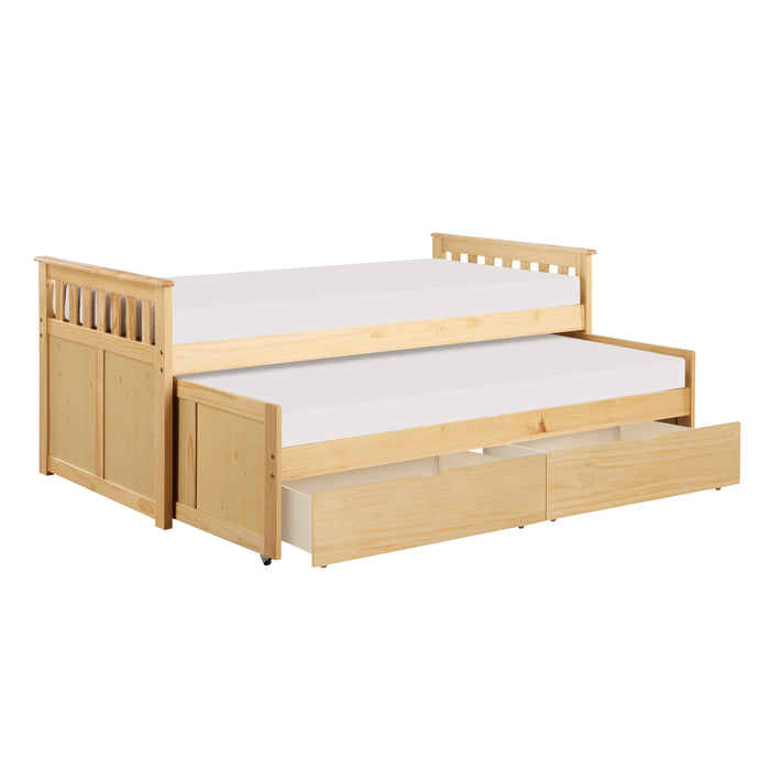 Bartly (4) Twin/Twin Bed with Storage Boxes in Natural - B2043RT-1T* - FAMSA Furniture (TX)